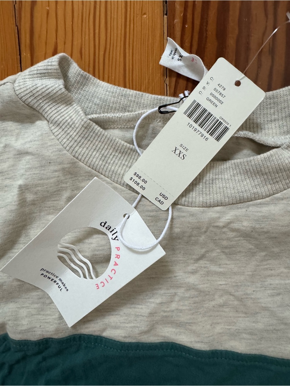 NWT Daily Practice Colorblock Ruched Mini Dress - Picture 5 of 7